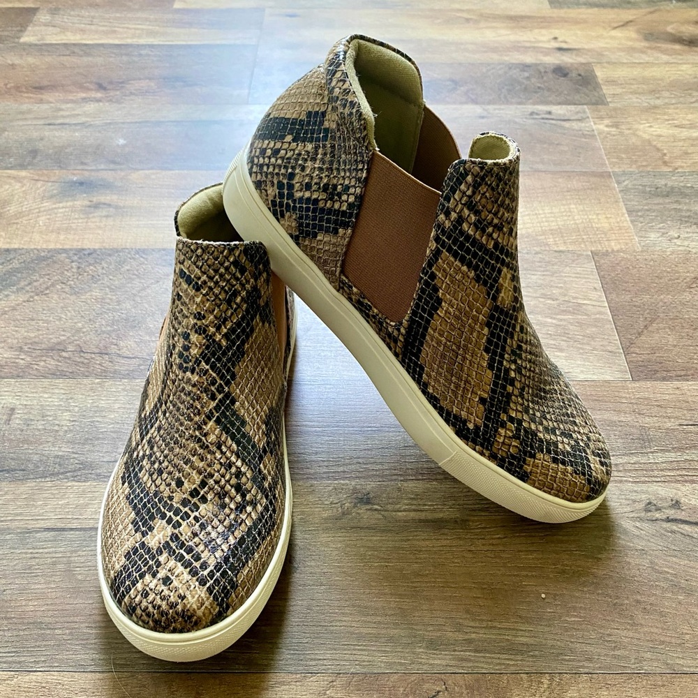 Snake Print Sneakers